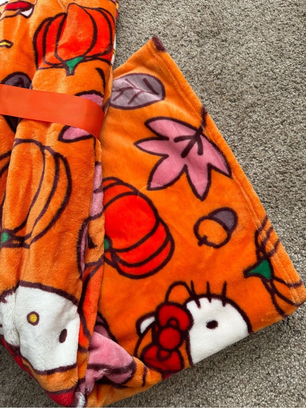 Hello Kitty Fall Plush Throw